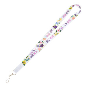 White Floral GCU Mom Lanyard