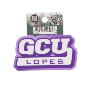 Purple and White GCU Lopes Sticker