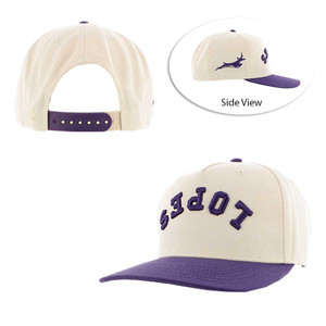 Ahead Purple and Tan Upside Down Lopes Snapback Hat