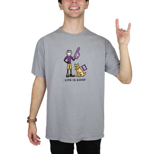 Blue 84 Gray Life Is Good GCU Fan with Foam Finger and Dog Tee