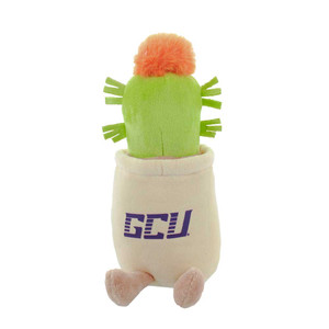 Cactus with Orange Bloom in GCU Planter with Legs Plush