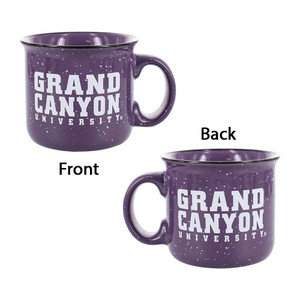 14 oz Purple Speckled Grand Canyon University Campfire Mug