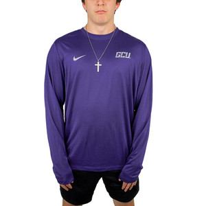 Nike Men's Dri-FIT Purple GCU Long Sleeve Tee
