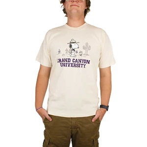 Third Street Men's Ivory Snoopy and Woodstock GCU Desert Tee