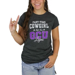 Boxercraft Women's Charcoal Part Time Cowgirl Tee