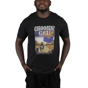 Boxercraft Men's Black Choosin' GCU Cowboy Tee