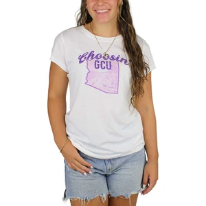 Boxercraft Women's White Choosin' GCU Tee