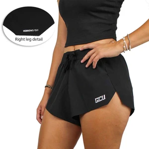Uncontainable Women's Black GCU Hebrews 12:1 Running Shorts