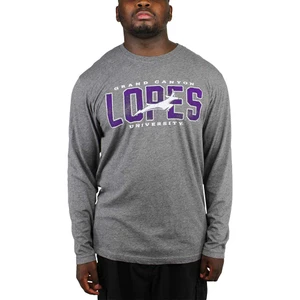 Camp David Men's Charcoal Grand Canyon University Lopes Running Lope Long Sleeve Tee