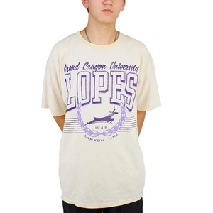 Comfort Wash Men's Ivory GCU Lopes Running Lope with Laurels Canyon Time Tee