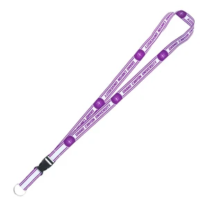 Purple and White Grand Canyon University Seal Buckle Clasp Lanyard