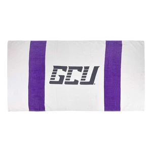 Beach Duds White Stripes GCU Logo Towel