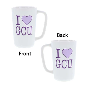 15 oz White I "Heart" GCU mug