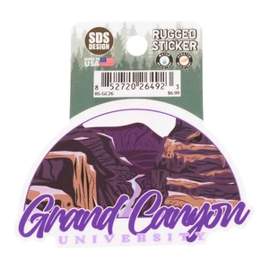 Purple Mountains and River Grand Canyon University Sticker