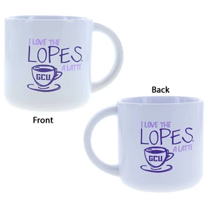 14 oz White I Love The Lopes A Latte Mug