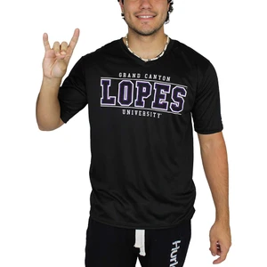 Badger Men's Black Grand Canyon University Lopes V-Neck Tee