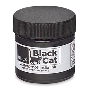 Black Cat Waterproof India Ink