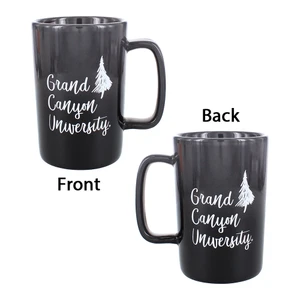 14 oz Grand Canyon University Pine Tree Gray Ombre Mug