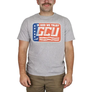 Image One Men's Gray In God We Trust GCU Patriotic Tee