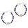 Emerson Street Purple and White GCU Beaded Bracelet
