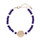 Emerson Street Purple and White GCU Beaded Bracelet