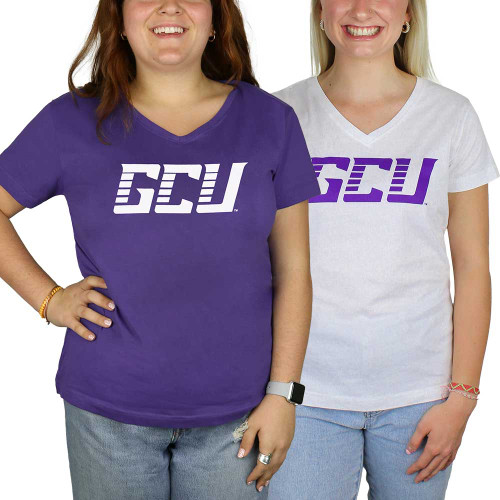 Boxercraft Women's White GCU V-Neck Tee Boxercraft Women's White GCU V-Neck Tee