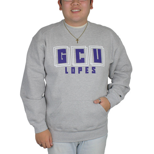 Badger Men's Gray Square GCU Lopes Crew