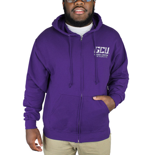 Men's Purple GCU Full Zip Hoodie