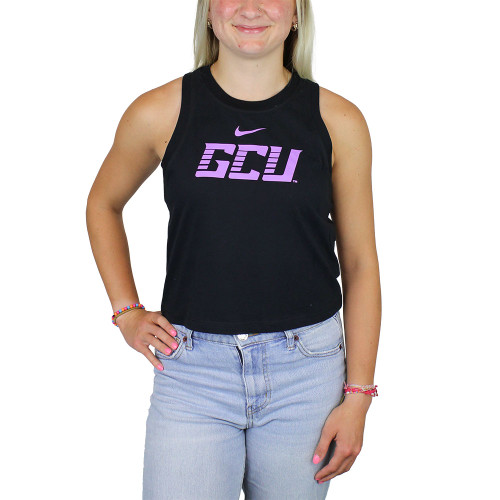 Nike Women's Dri-FIT Black GCU Cropped Tank