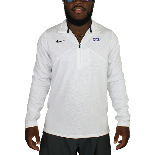 Nike Men's Dri-FIT White GCU Dri-Fit 1/4 Zip