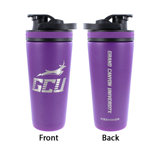 26 oz Purple Running Lope GCU Ice Shaker Bottle 26 oz Purple Running Lope GCU Ice Shaker Bottle