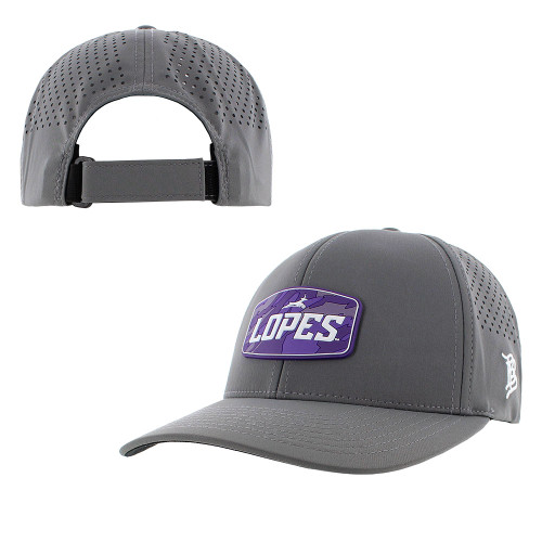 Branded Bills Gray Camouflage Lopes Velcro Strapback Hat