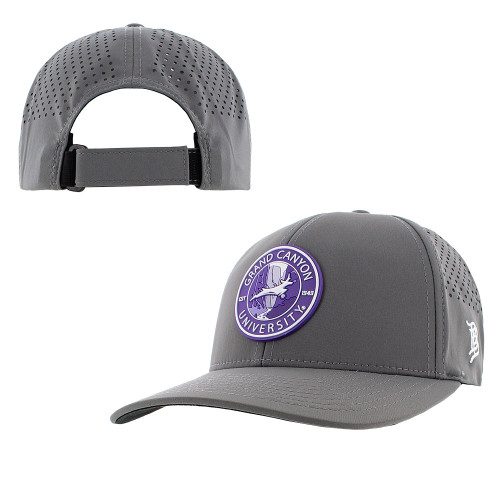 Branded Bills Gray Circle GCU Patch Velcro Strapback Hat Branded Bills Gray Circle GCU Patch Velcro Strapback Hat