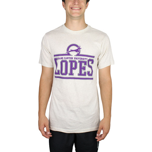 Camp David Men's Oatmeal Grand Canyon University Lopes Tee