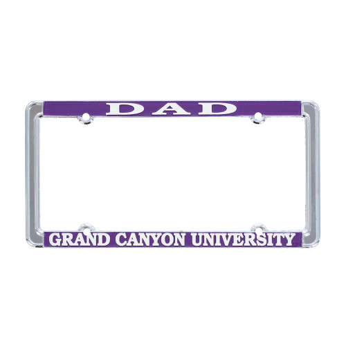 Strand Art Silver Dad Grand Canyon University License Plate Frame