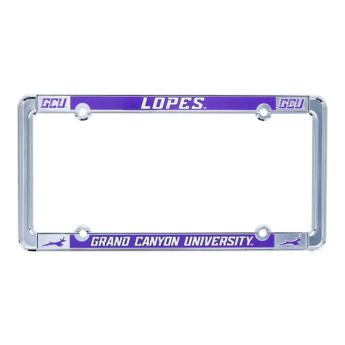 Strand Art Silver Lopes Grand Canyon University License Plate Frame