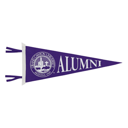 9" x 24" Purple GCU Seal Alumni Pennant