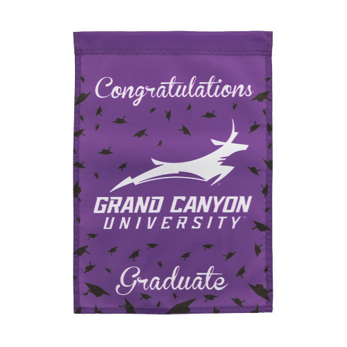 30" x 40" Purple Congratulations Graduate Running Lope Flag