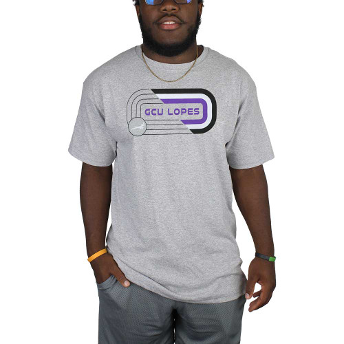 The Duck Company Men's Heathered Gray GCU Lopes Split Oval Tee