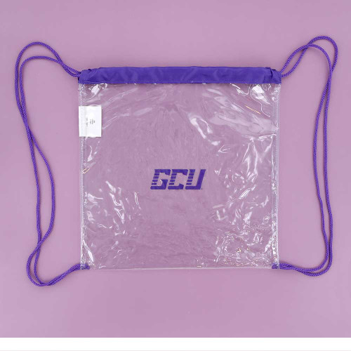 GCU Transparent Drawstring Bag
