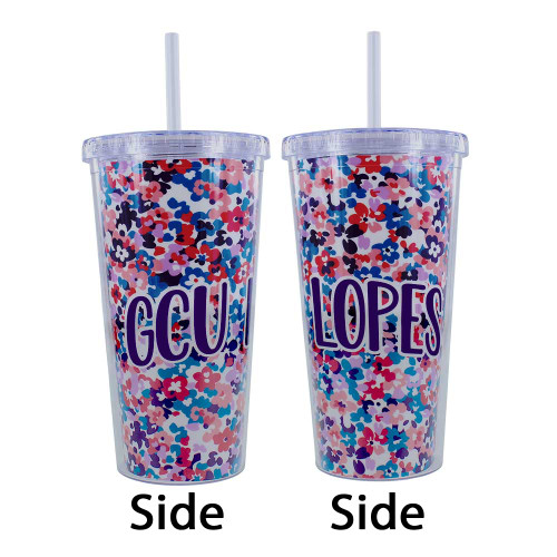20 oz GCU Lopes Floral Tumbler