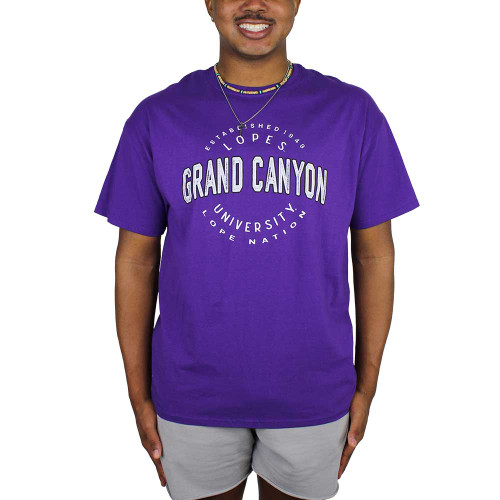 League Men's Purple 1949 Grand Canyon Tee
