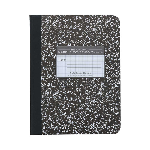 Marble Cover Quad Ruled Notebook