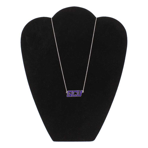 Silver & Purple GCU Necklace