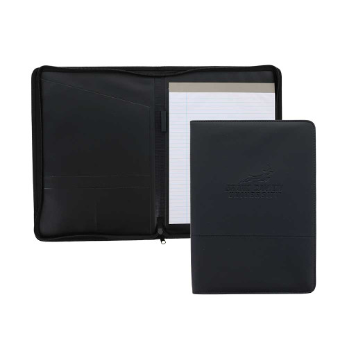 Black Grand Canyon University Zippered Padfolio