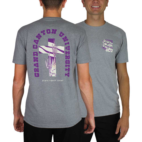 Next Level Men's Gray State Forty Eight Tee