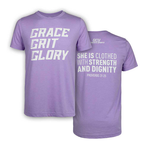 Grace Grit Glory GCU Women's Sports Tee