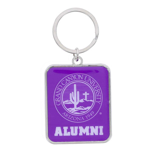 Purple GCU Seal Alumni Keychain