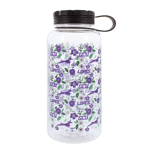 34 oz GCU Floral Print Water Bottle