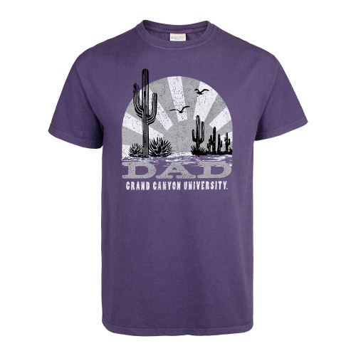 Comfort Wash Men's Purple GCU Dad Desert Sunset Tee
